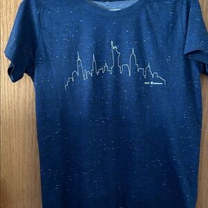 lululemon athletica Navy Heather Skyline Short Sleeve Tee